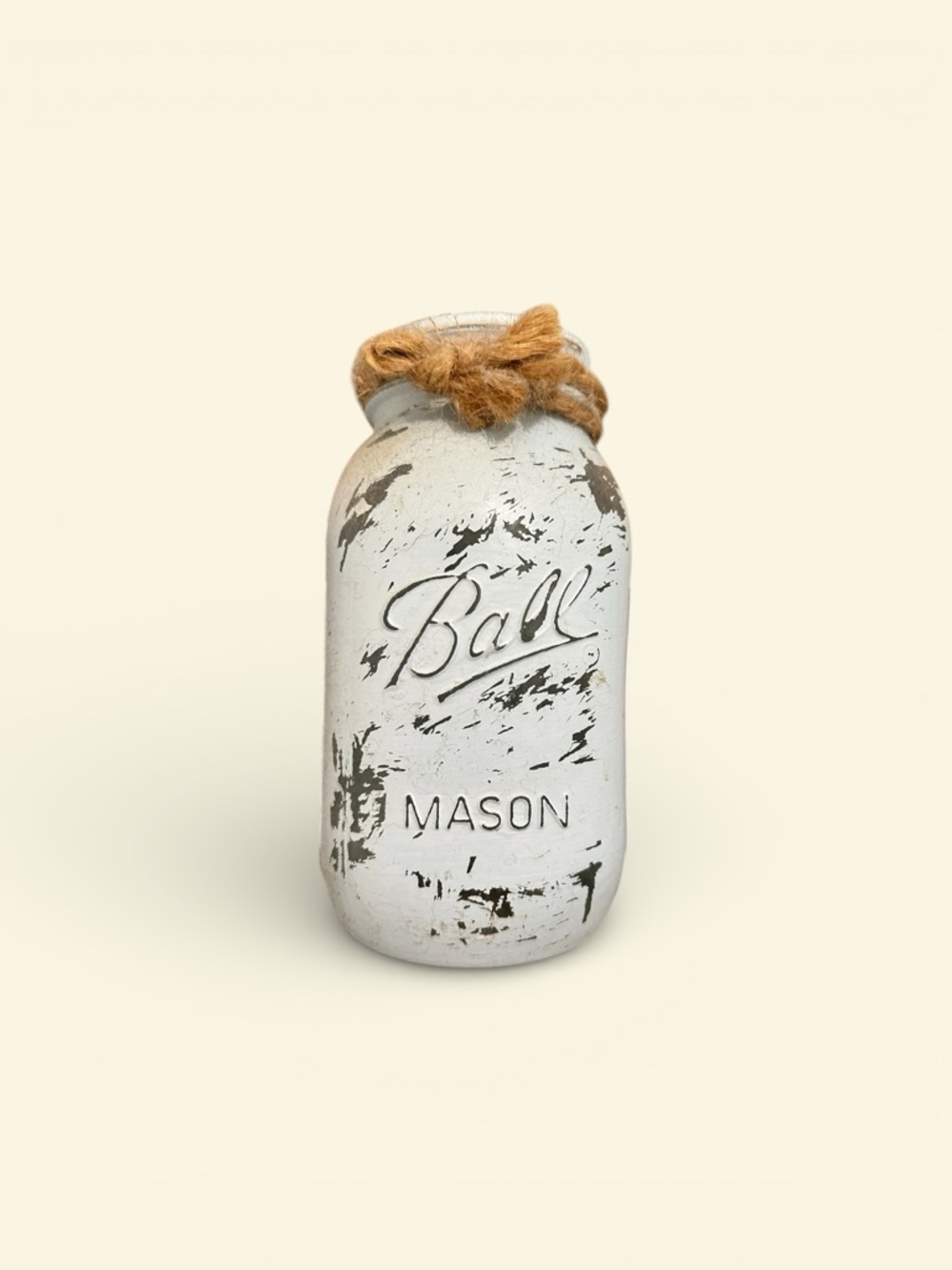 Ball Mason Jar Blue Distressed